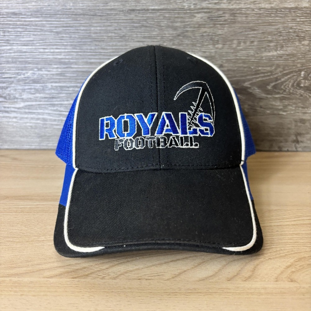 Rogers Royals Football Hat Cap Strap Back Blue Black Football Mens